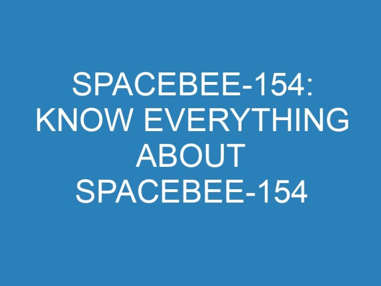 SpaceBEE-154: Know Everything About SpaceBEE-154